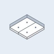 Ceiling - direct mounting